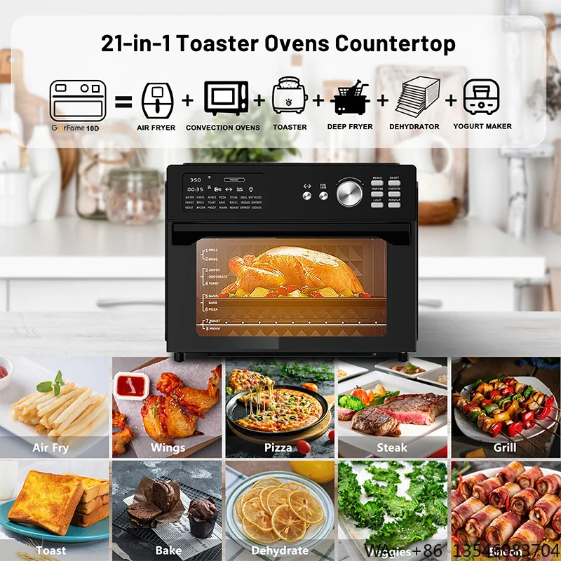 Factory Price 30L Smart Dual Cook Air Fryer Oven Electric Square Shape Oil-Free Roast Chicken Roast Turkey Toast Without Oil - Image 4