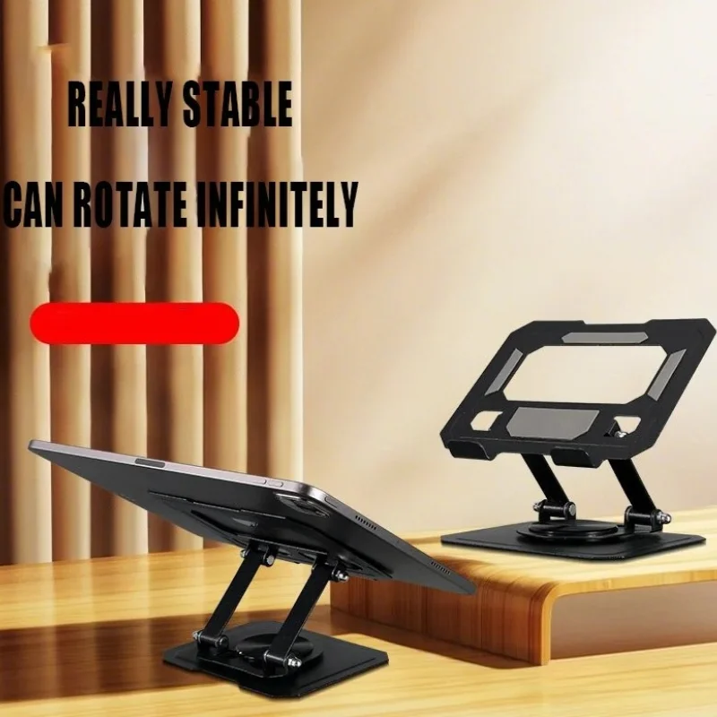 Aluminum Alloy Portable Mobile Phone/ Tablet Universal Holder for IPad IOS Android Adjustable Folding Lazy Desktop Live Bracket