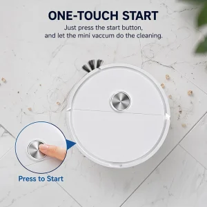 3 In 1 Intelligent Cleaning Robot Easy To Use Mini Robots Vacuum Cleaner Compact Car Robot Vacuum for Pet Hair&Hard Floor&Carpet