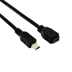 MINI USB 5 pin Male to Female Data Sync Charger Extension Cable Applicable to the car recorder GPS Navigator