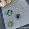 DIY accessories New product temperature-sensing stone three-piece set, personalized fashion color-preserving jewelry, European,