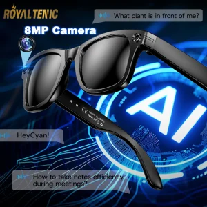 W610 Matte Smart Glasses with 800W Camera Photochromic Wi-Fi Real-time AI Translation Video Recording Music Smart Sunglasses