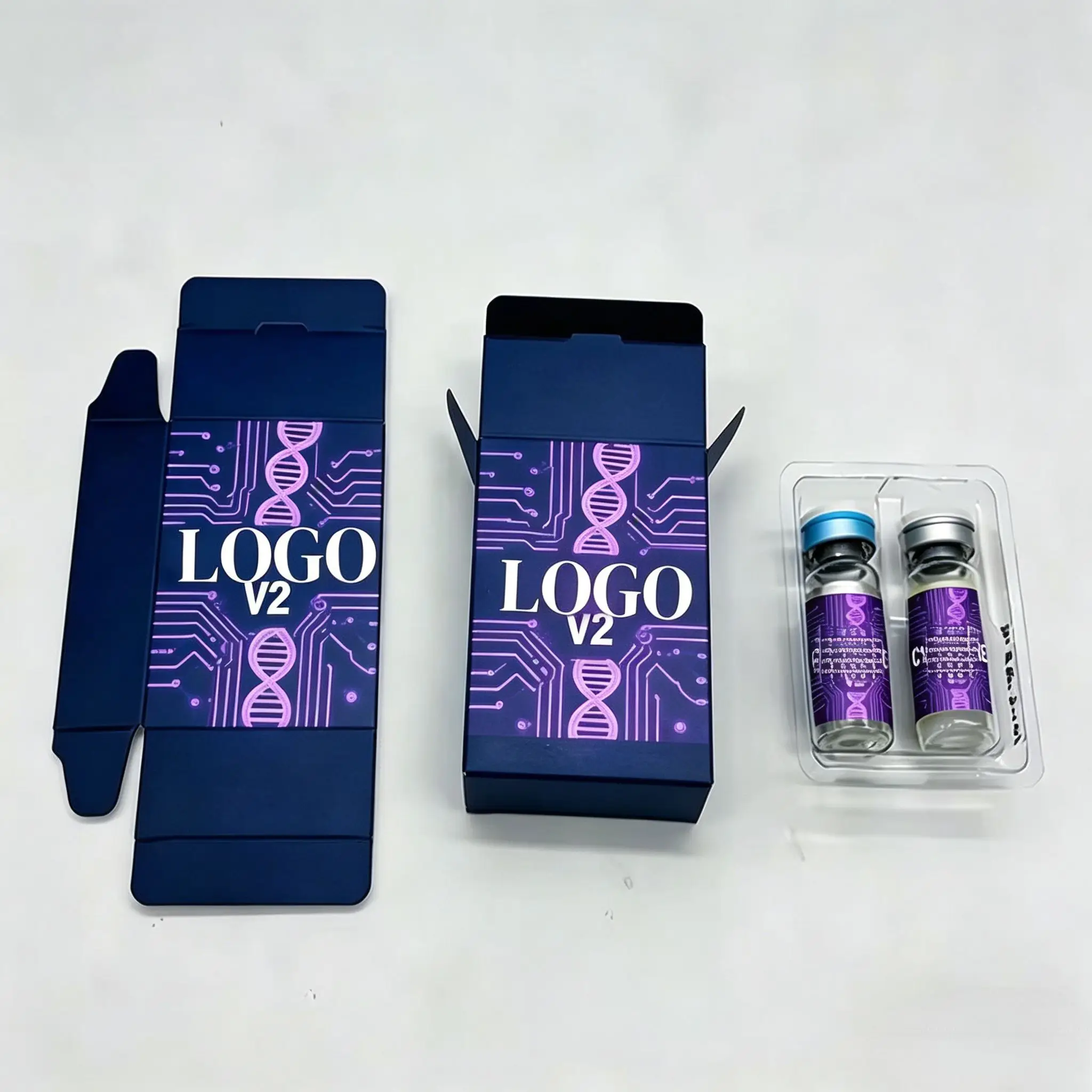 Custom Produced Peptide Powder Bottle Labels & Custom Packaging Boxes for 3ml-10ml Health Beauty Vials - Image 4