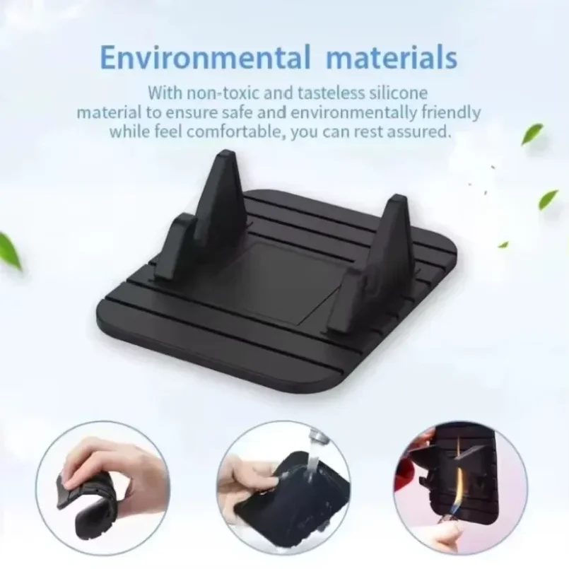 Non-slip Car Phone Holder GPS Navigation Bracket Desktoop Phone Stand For iPhone Samsung Xiaomi Android Smart Phones - Image 5