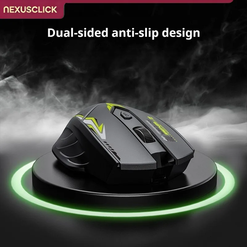 NexusClick Rechargeable Silent Wireless Mouse Bluetooth 5.4 & 2.4G,6 Keys Ergonomic Hand Rest Gaming Office Mice for PC Notebook - Image 4