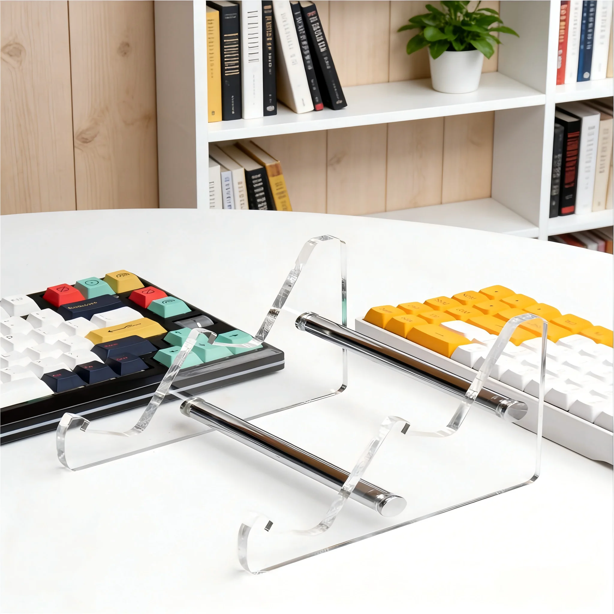 Transparent Acrylic Keyboard Stand, Multi-Layer Display Holder for Mechanical Keyboard Desktop Organizer - Image 4