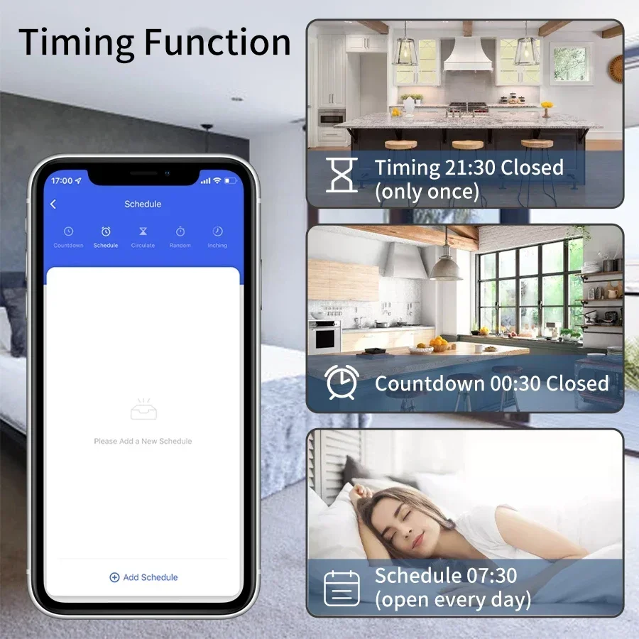 Tuya WiFi Smart Switch 16A RF433 Remote Control Relay Receiver Module Light Switch Voice Control Alexa Google Home Timing - Image 3