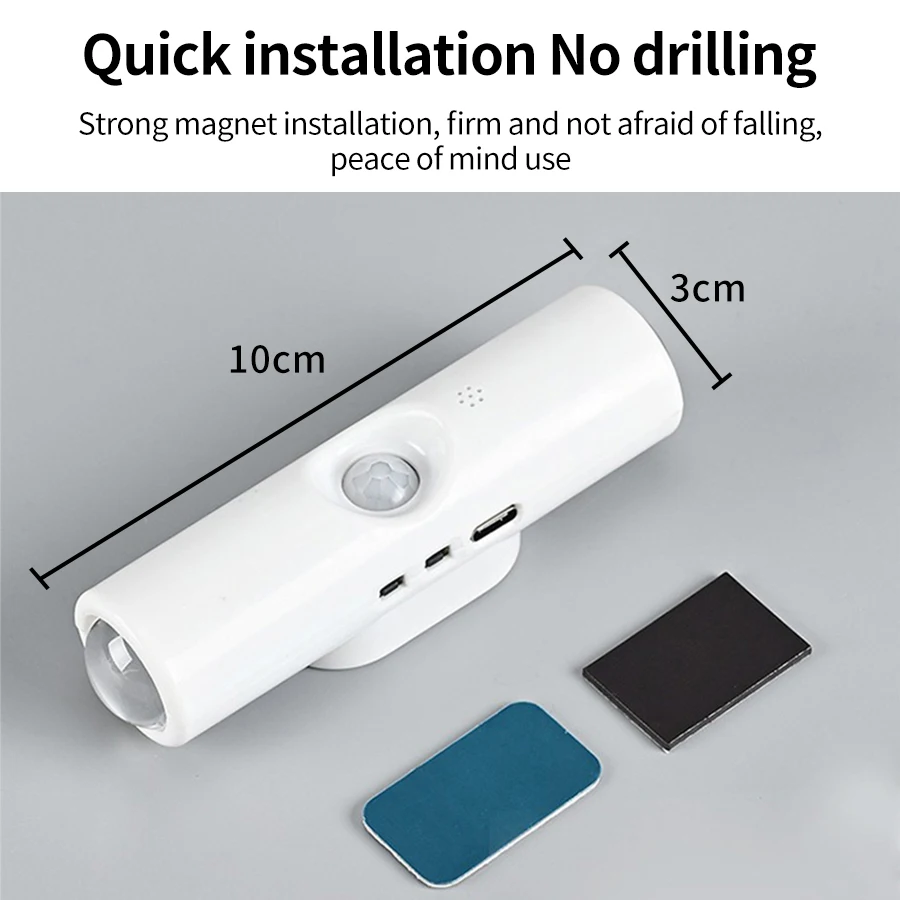 Rechargeable RGB Wall Lamp Double Head Motion Sensor Magnetic Night Light Wireless Smart LED Spotlight for Hallway Kitchen - Image 6
