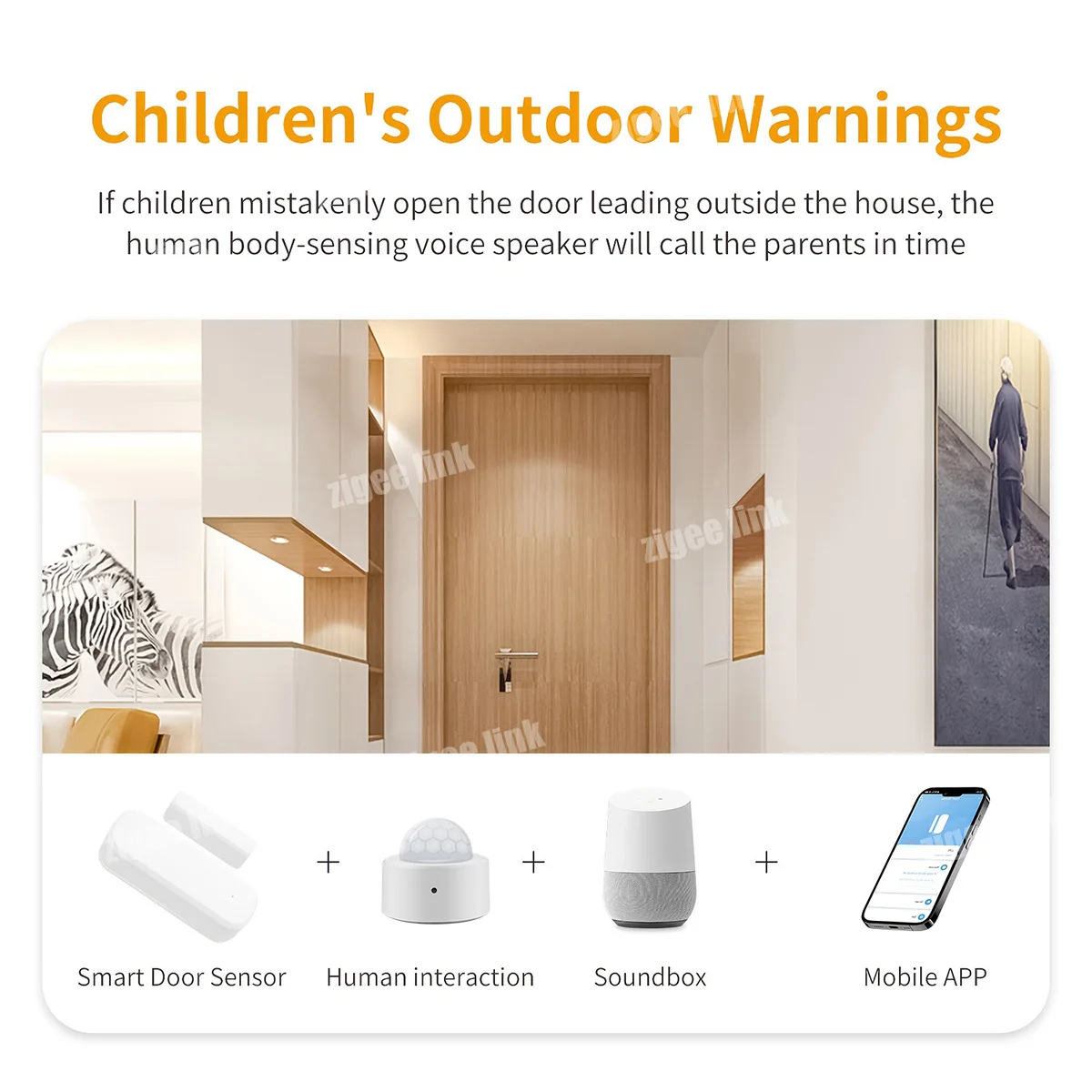 Smart Zigbee3.0 Door Contact Window Sensor Magnetic Opening Closed Monitor Burglar Alarm Smart Life Remote Alert Voice Linkage - Image 3
