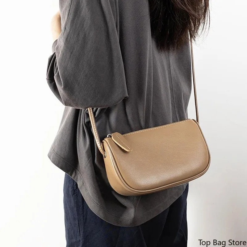 Vintage Shoulder Bag for Women Genuine Leather Sophisticated Everyday Casual Small Crossbody Bag Luxury Handbag Fashion - Image 3