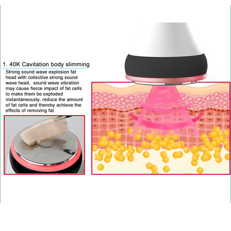 40K Ultrasonic Cavitation Machine Radiofrecuencia Corporal Facial Lifting Body Slimming Beauty Skin Massage Weight Loss Machine - Image 5