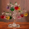 Crystal Colored Apple Tree Ornament modern exquisite handicraft Creative Decorative Home Office Desktop Display Gift