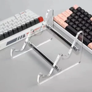 Transparent Acrylic Keyboard Stand, Multi-Layer Display Holder for Mechanical Keyboard Desktop Organizer