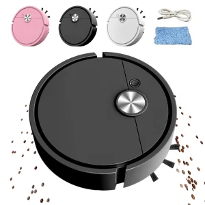 3 In 1 Intelligent Cleaning Robot Lightweight Mini Robots Vacuum Cleaner Compact Multi Function Cleaners for Car&Home Cleanings