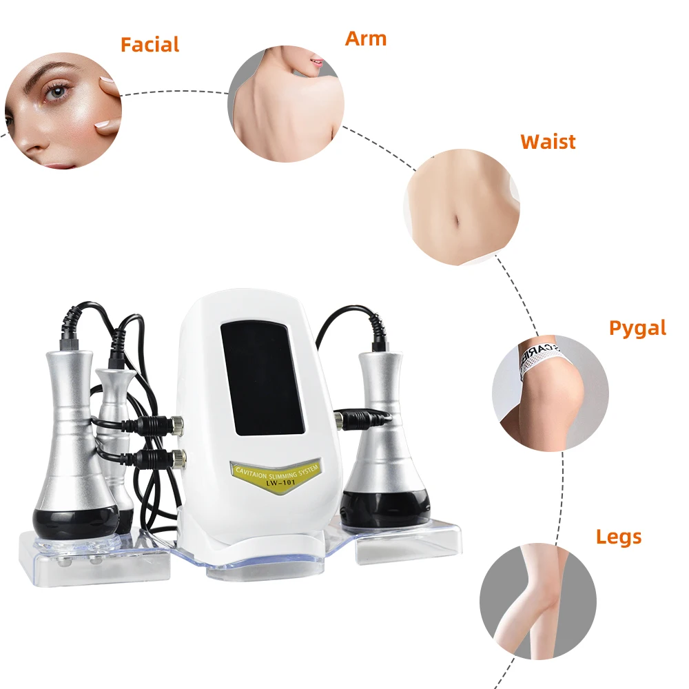 3 In 1 40K Ultrasonic Cavitation Machine Body Slimming Weight Loss Facial Skin Tightening And Lifting - Image 2