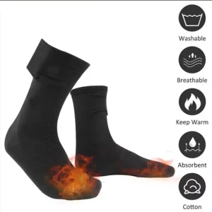 Winter Warm Cotton USB Heated Socks 5V Fast Heating Electric Warm Socks Soft Thermal Feet Warmer Outdoor Sports