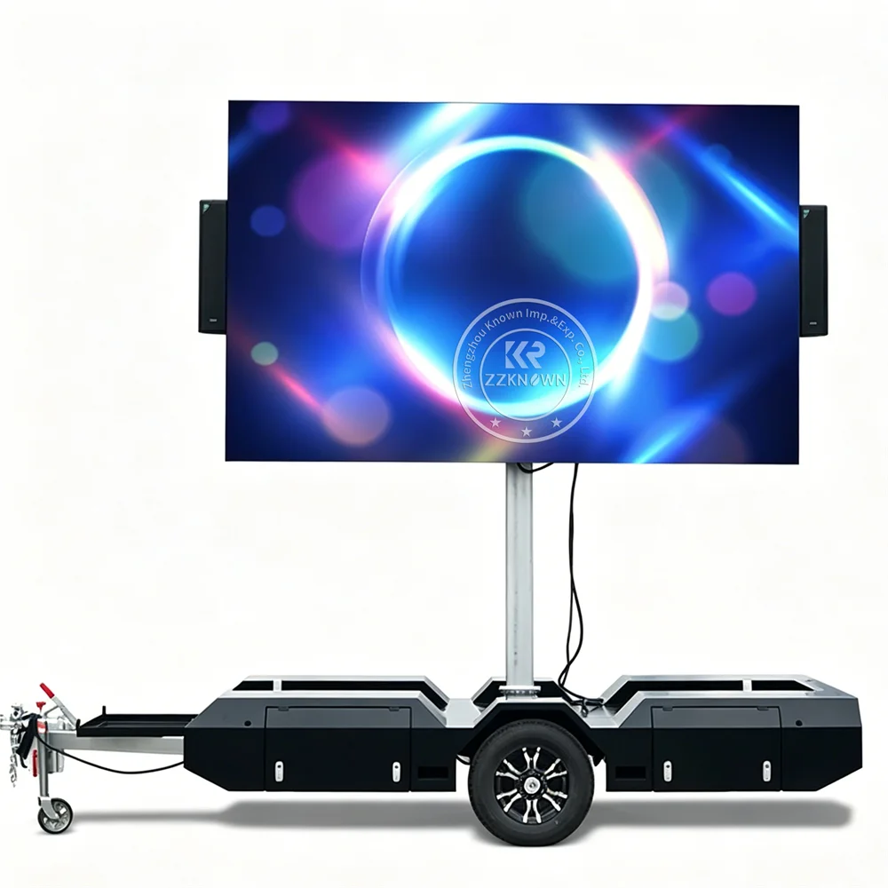 Mobile Solar LED Advertising Trailer Outdoor Billboard Screen Truck Digital Display Trailer For Marketing Events - Image 6