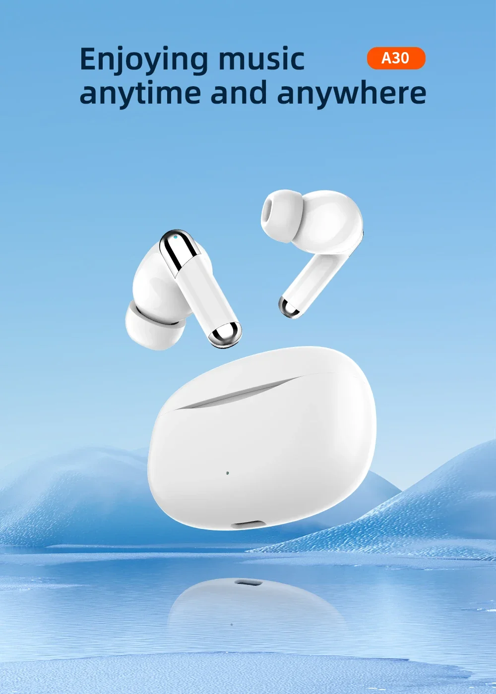 A30 Gaming Headphone Quad Mics Low Latency ANC ENC TWS Wireless Earbuds In-ear Earphones for Sport Super Bass Headset - Image 6