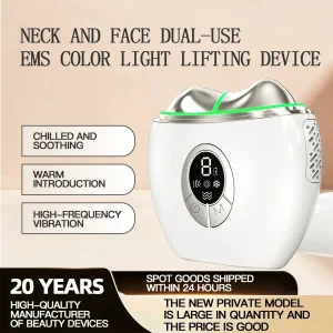 5 in 1 Electric Gua Sha Facial Tool Microcurrent Neck Face Massager LED Gua Sha Facial Scraping Instrument for Skin Tightening
