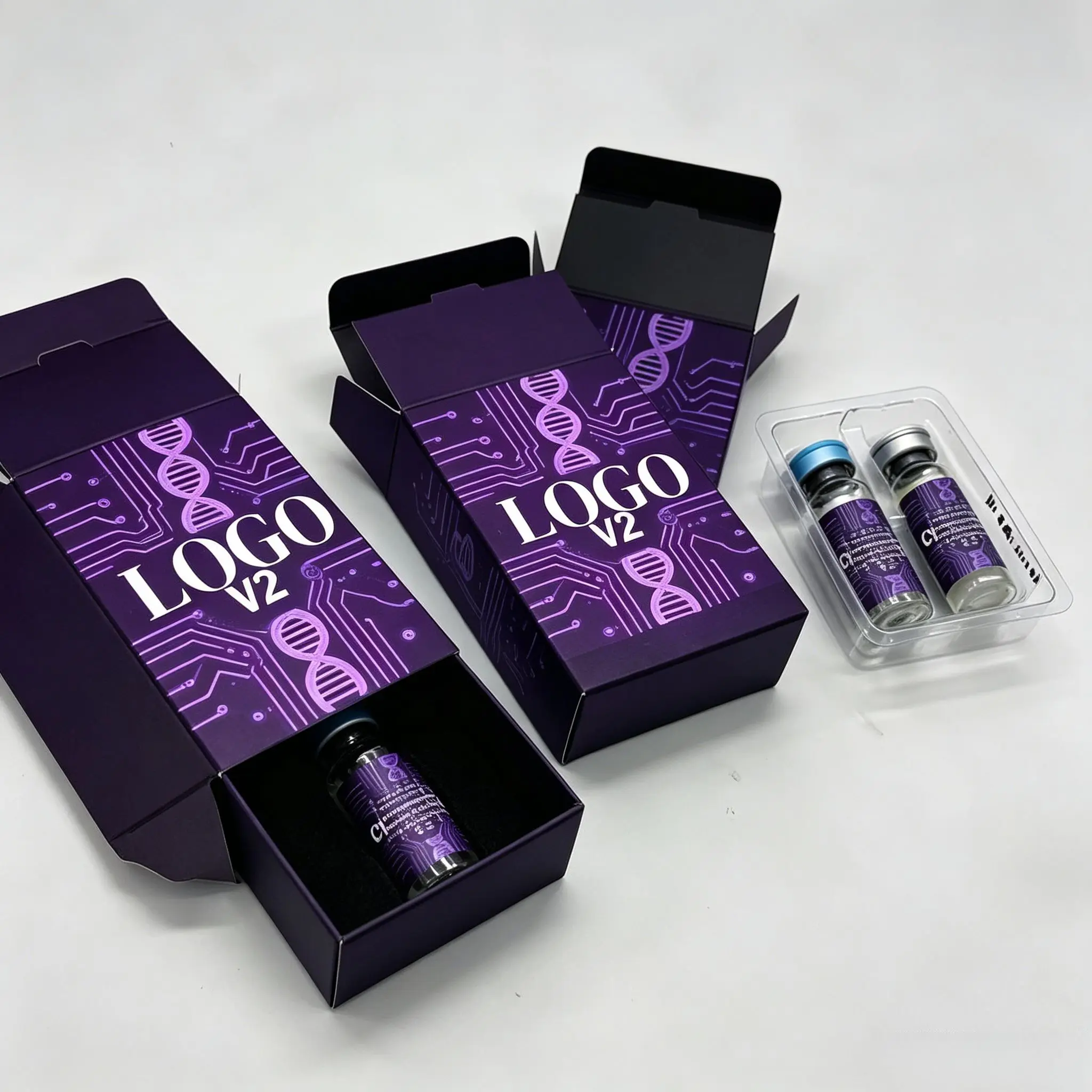 Custom Produced Peptide Powder Bottle Labels & Custom Packaging Boxes for 3ml-10ml Health Beauty Vials - Image 6
