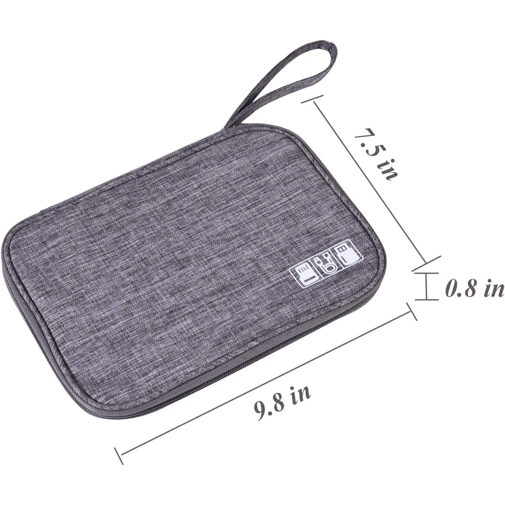 Electronics Organizer Bag Waterproof Carrying Pouch Travel Bag Universal Cable Organizer Electronics Storage Bag Accessories - Image 2