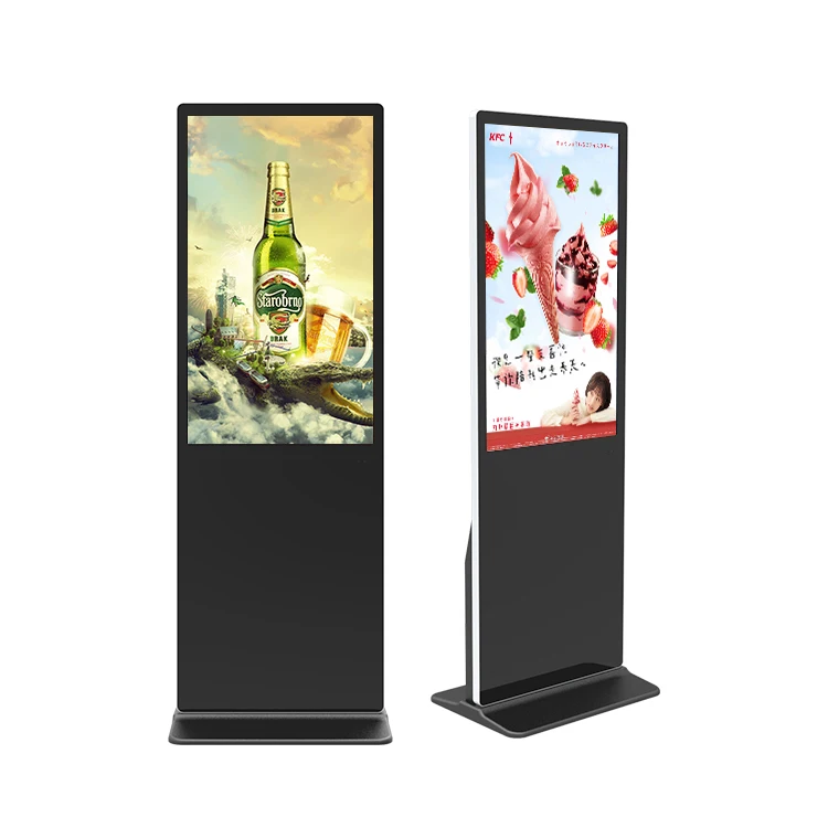 55inch Indoor Floor Stand Android Digital Marketing Full Screen Portable Lcd Advertising Display Digital Signage - Image 2