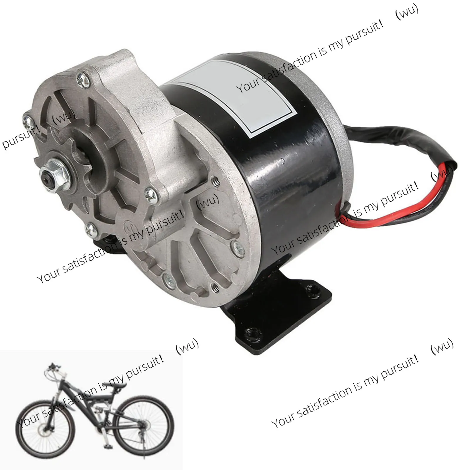 12V 250W Gear Reduction Electric Motor with 9 Tooth Sprocket Brushed DC Motors Reductor for E‑bike Scooter - Image 5
