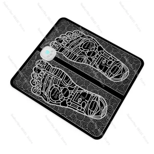 EMS Foot Massage Pad, Rechargeable Pulse Foot Massager Mat Plantar Physiotherapy Device OEM Custom
