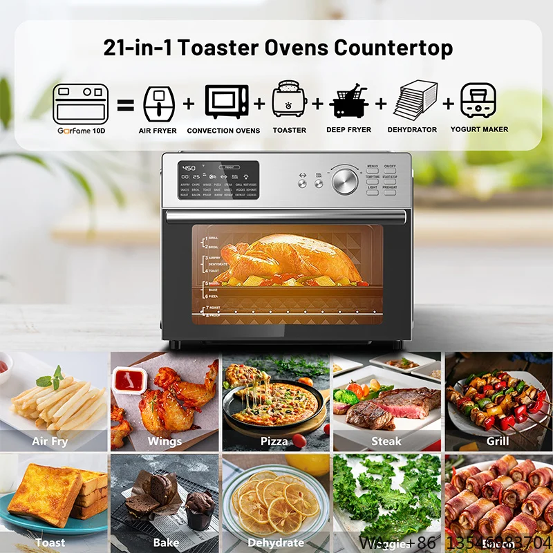 Factory Price 30L Smart Dual Cook Air Fryer Oven Electric Square Shape Oil-Free Roast Chicken Roast Turkey Toast Without Oil - Image 5