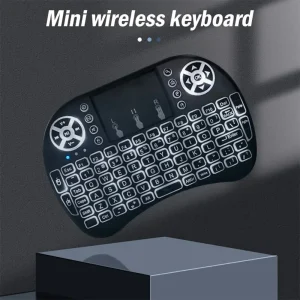 I8 Mini Wireless Keyboard 7 Color Backlit Russian French Spanish Portuguese Arabic 2.4G Air Mouse Remote for Android TV Box PC