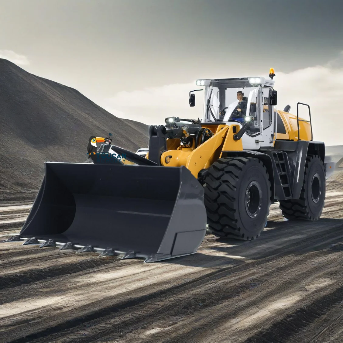 US Stock XDRC 580 1/14 Metal RC Hydraulic Loader RTR Engineering Toy Vehicle with Smoke Lights for Adults Hobby Construction Toy - Image 3