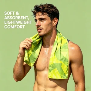 Printed Cooling Towel 30x100cm Ice Instant Chill Fabric Stay Cool for Yoga Gym Running Workout Sweat Wipe Quick Dry Sports Towel