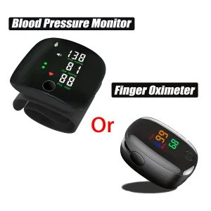 Medical Wrist Blood Pressure Meter LCD Tensiometer Tonometer Automatic Digital BP Measuring Device Oximeter Heart Rate