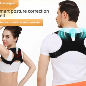 Student Hunchback and Head Dropping Smart Vibration Reminder Correction Belt, Adult and Children Posture Adjustment Corrector