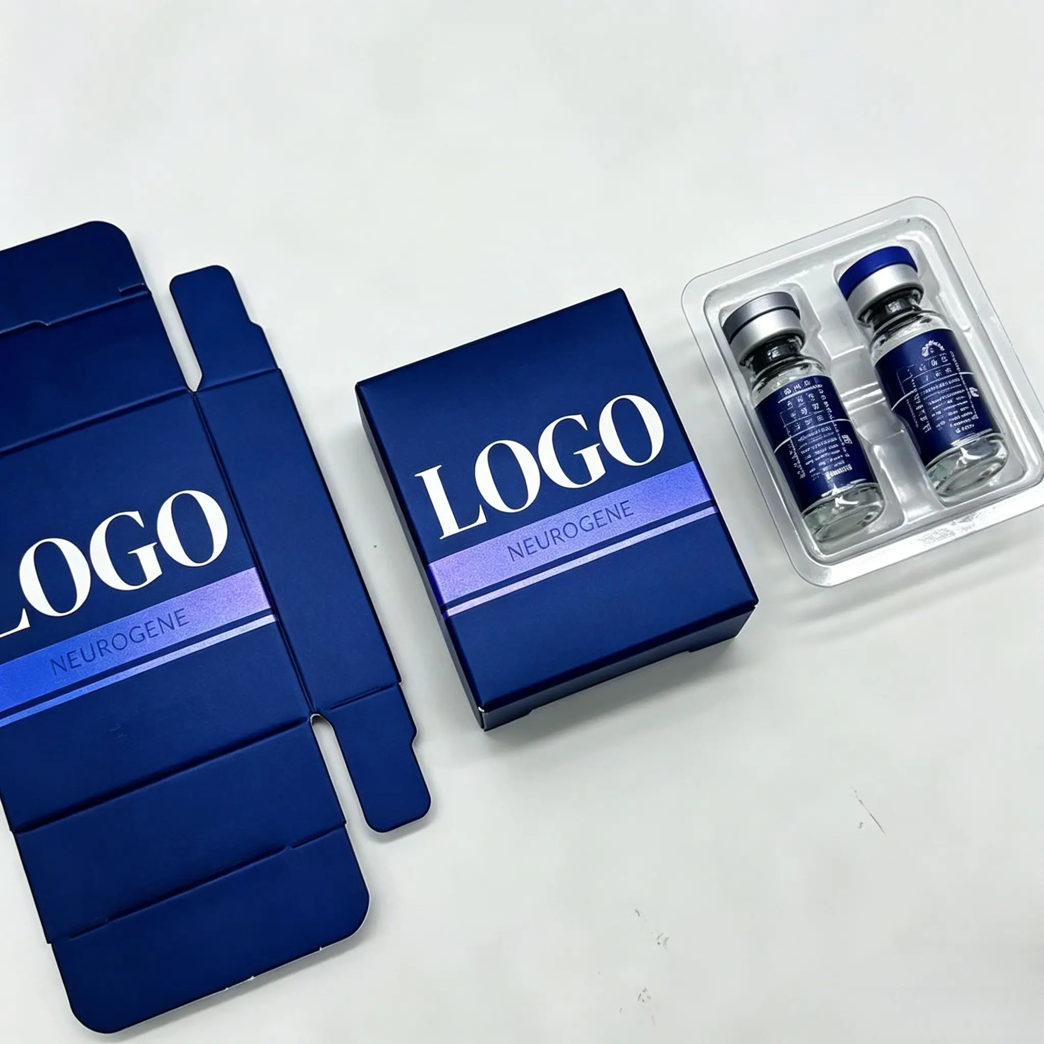 Custom Produced Peptide Powder Bottle Labels & Custom Packaging Boxes for 3ml-10ml Health Beauty Vials - Image 2