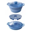 Foldable Food Grade Silicone Steamer Bowl Durable Kitchen Soup Cooker Multi Use Microwave Oven Air Fryer Safe Camping Pot