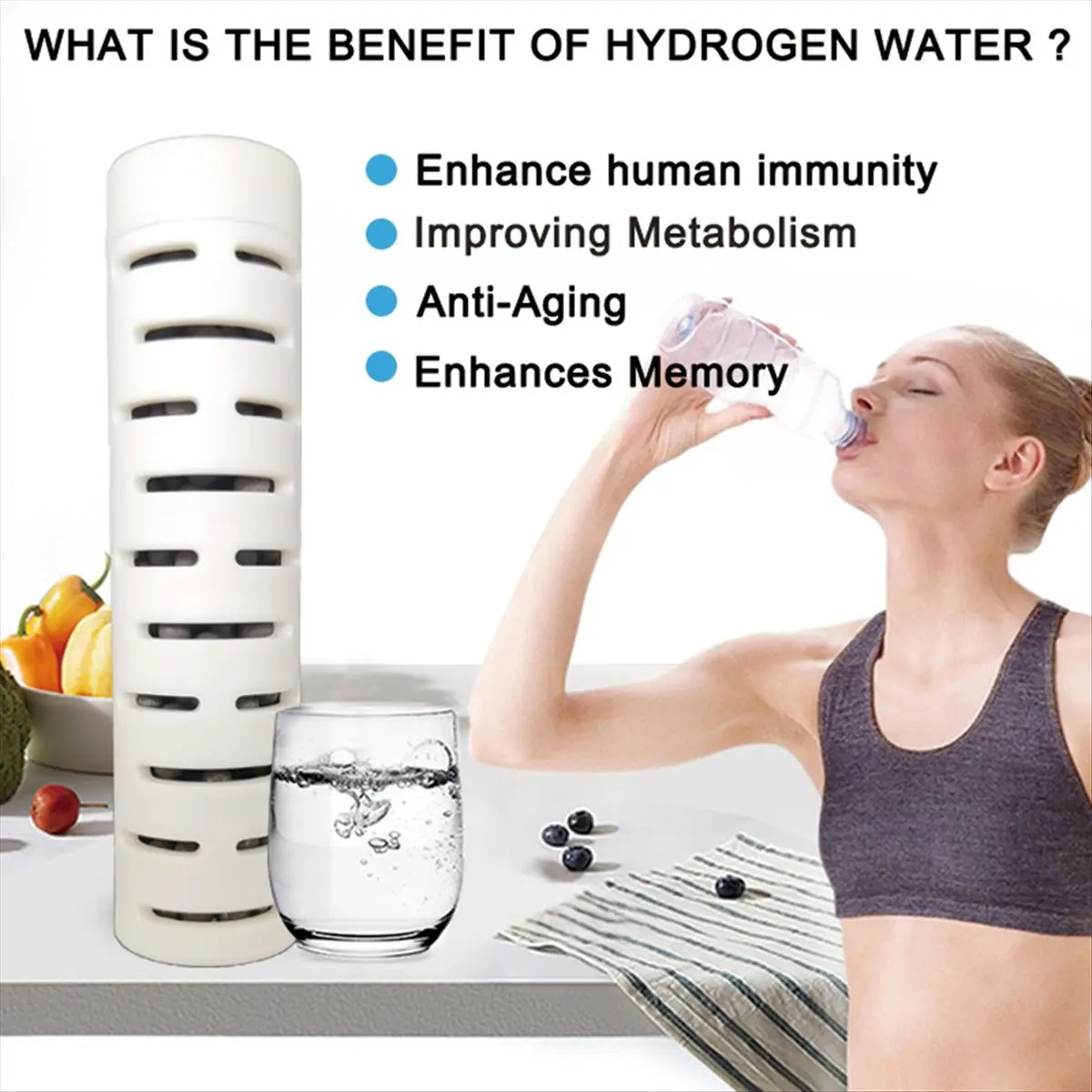 2pcs Alkaline Water Stick Portable Hydrogen Mineral Purifier Hydrogen Minerals Wand Increases PH Levels Decreases ORP - Image 6