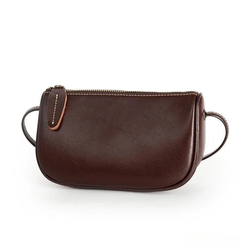 Vintage Shoulder Bag for Women Genuine Leather Sophisticated Everyday Casual Small Crossbody Bag Luxury Handbag Fashion