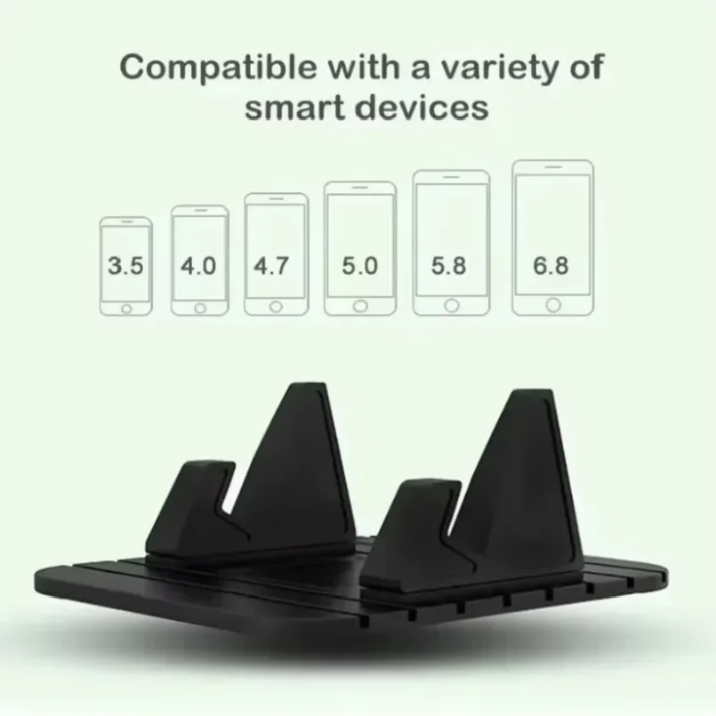 Non-slip Car Phone Holder GPS Navigation Bracket Desktoop Phone Stand For iPhone Samsung Xiaomi Android Smart Phones - Image 6