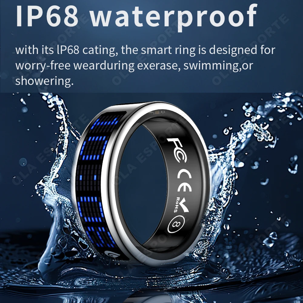 Smart Ring Sleep Tracker Heart Rate Monitor Health Tracking Fitness Activity Wearable Ring for Men Women Daily Wellness - Image 4