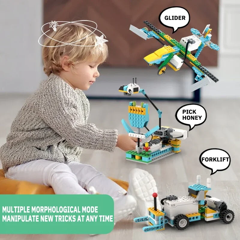 STEM Educational Building Block Set Programmable Robot Kit High-Tech Brick Steam Puzzle Assembly for Kids Early Science Learning - Image 4