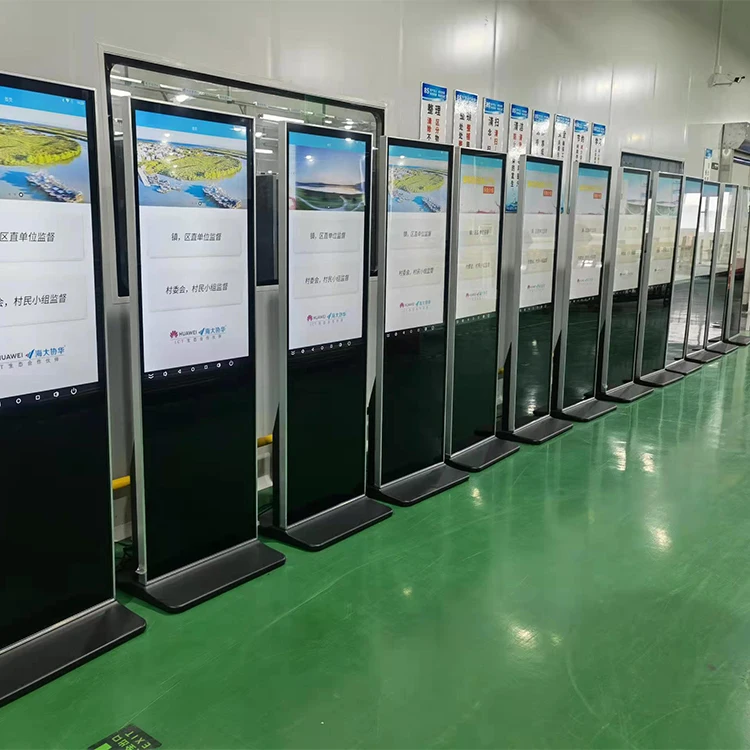55inch Indoor Floor Stand Android Digital Marketing Full Screen Portable Lcd Advertising Display Digital Signage - Image 3