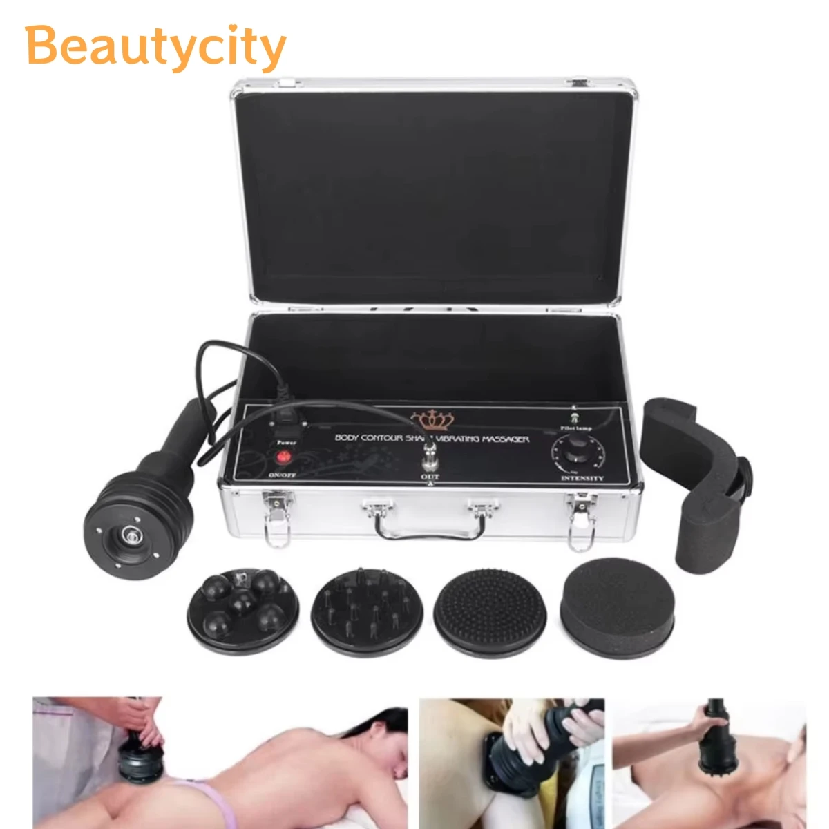 Beautycity Portable Body Massage Machine High Frequency Vibration Body Slimming Machine for Weight Loss Skin Tighten