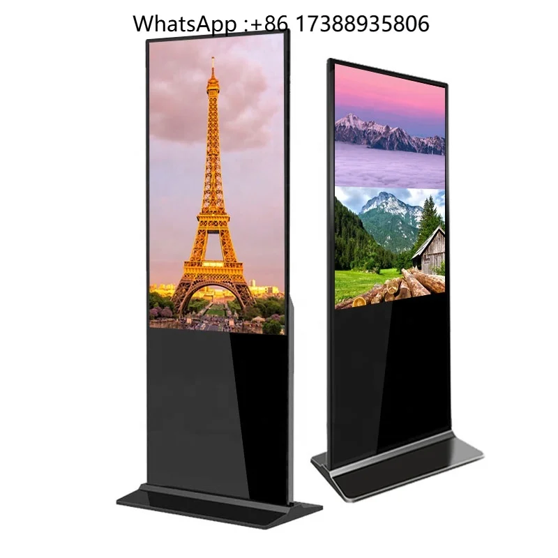 49 50 55 65 Inches HD LCD Digital Signage Advertising Touch Screen Market Gate Guide Android Media Player