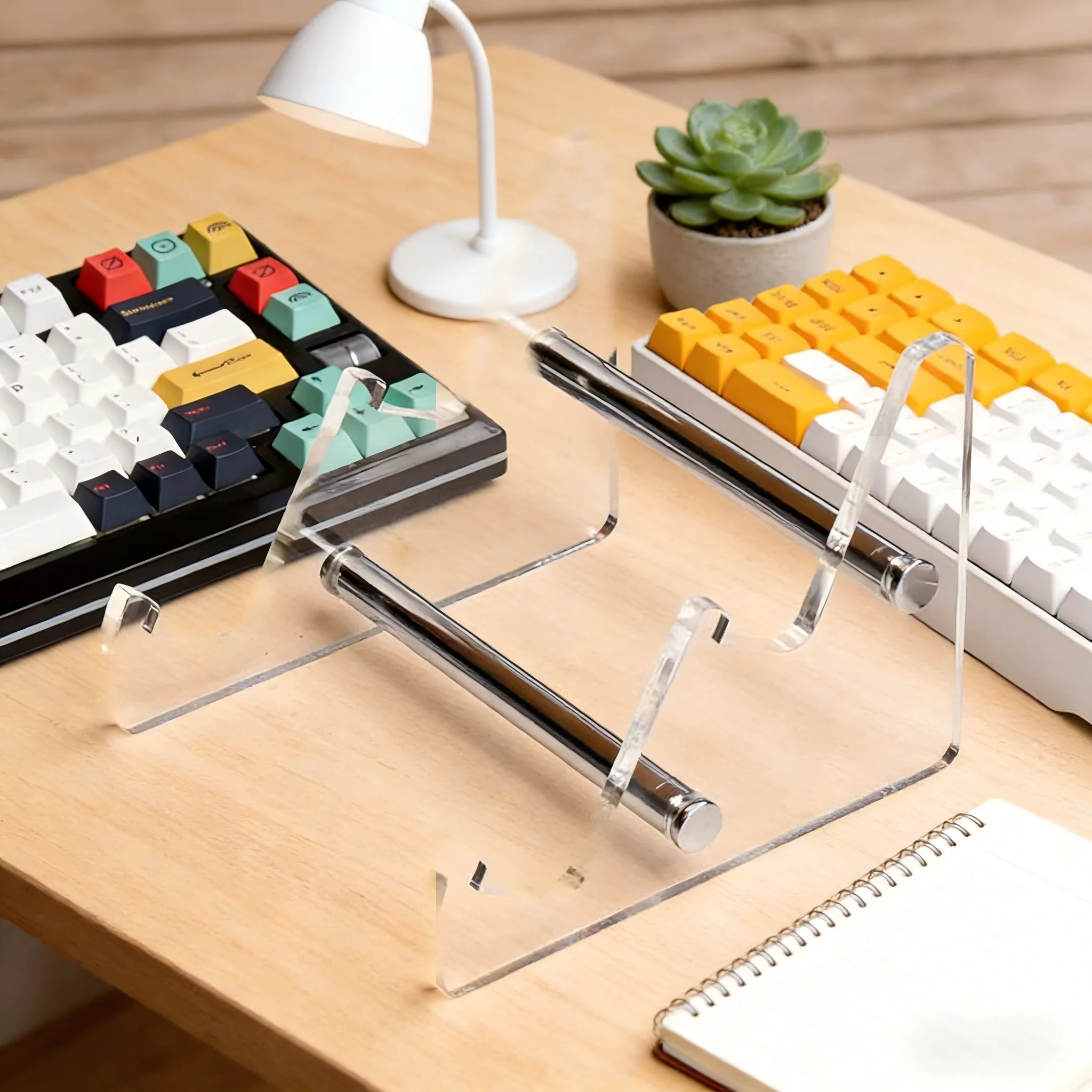 Transparent Acrylic Keyboard Stand, Multi-Layer Display Holder for Mechanical Keyboard Desktop Organizer - Image 2