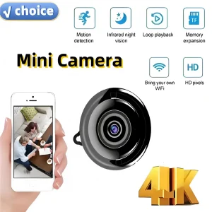 Mini WiFi IP Camera Wireless Indoor Camera Motion Detection HD 1080P Baby Monitor Camera Home Security Camera for Pet/Baby/Nanny