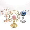 Metal Armillary Sphere Crystal Stand Holder Astronomical Ring Gemstone Ball Display Base for Rose Quartz Spheres Decor