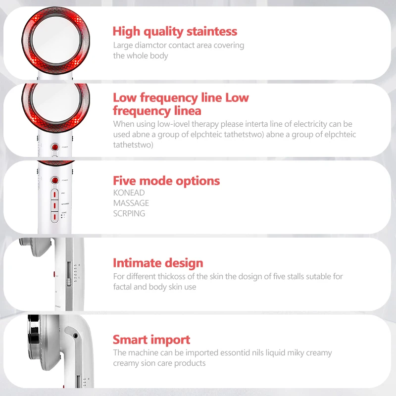 Reduction 3 in 1 EMS Infrared Ultrasonic Body Massager Anti Cellulite Fat Burner Weight Loss Infrared Slimming Machine - Image 5