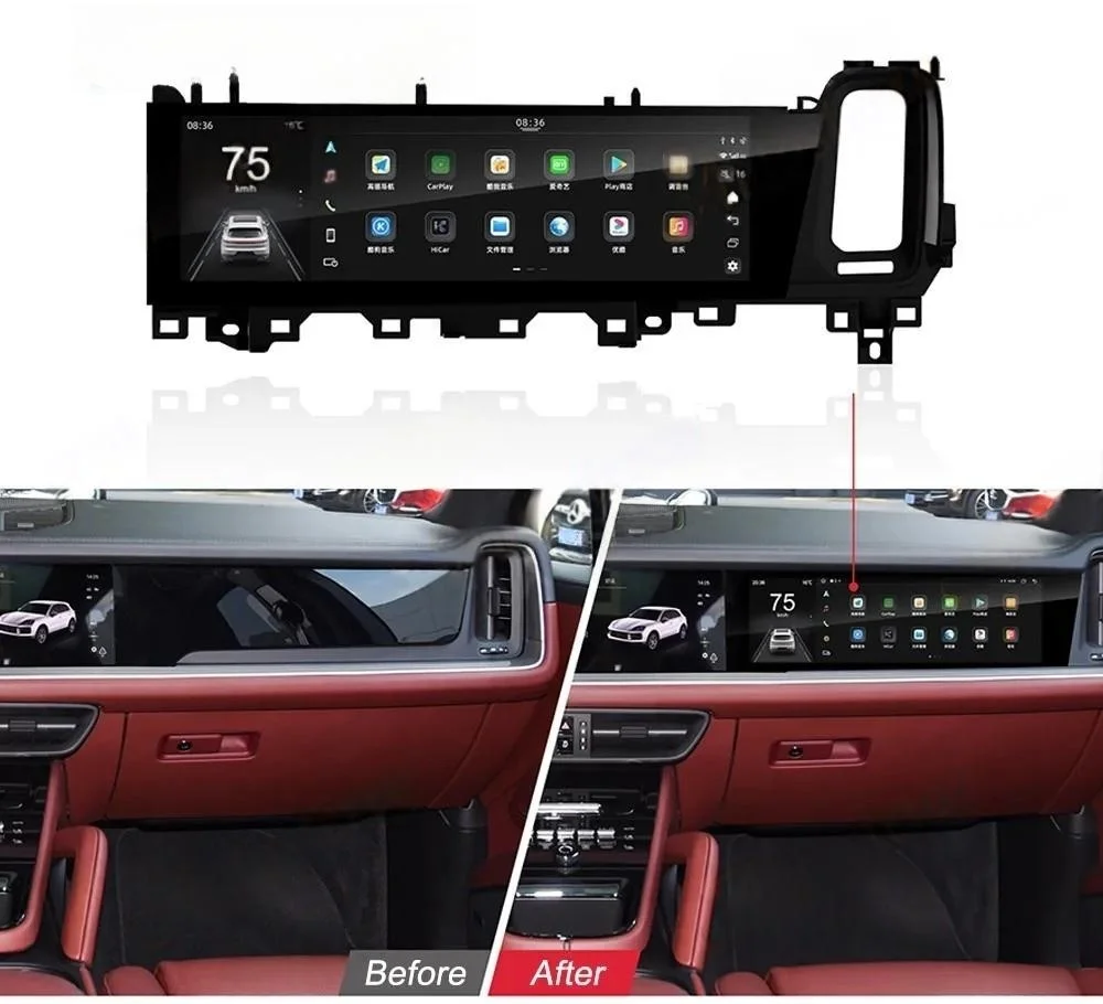 RHD LHD For Porsche Cayenne 2024 Copilot Smart Screen Stereo CarPlay Android Car GPS Navigation 4G Multimedia Player Head Unit - Image 6