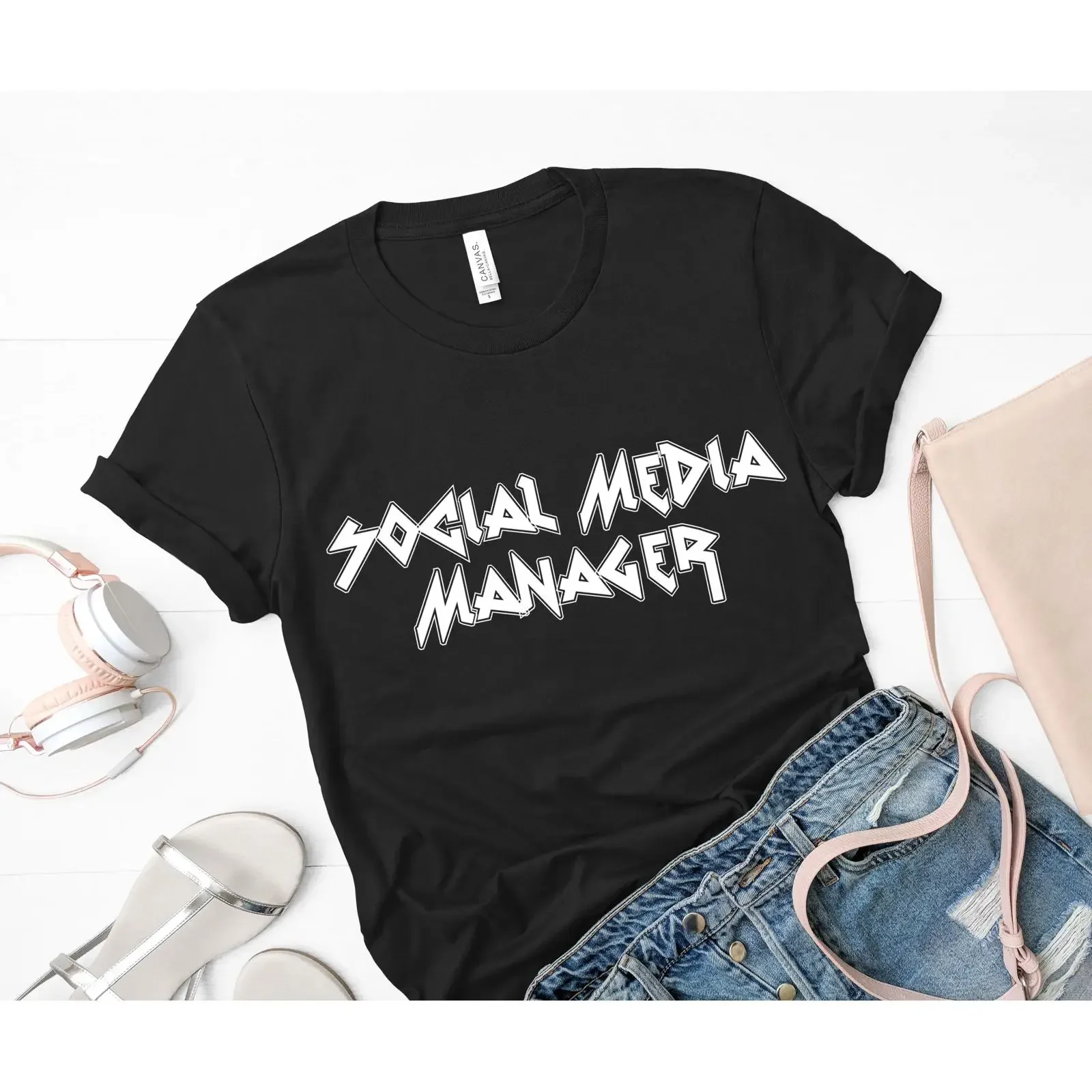 SMM T Shirt Social Media Manager Marketing Digital UGC Content Creator vintage Washed Breathable homme Comfortable streetwear